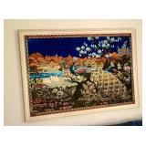 FRAMED PEACOCK ART