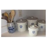 PFALTZGRAFF CANISTER SET & UTENSILS