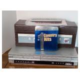 DVD, CD & VHS PLAYER W/ CDS