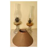 (2) OIL LAMPS