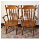 (2) WOOD CHAIRS