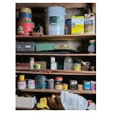 PAINTING SUPPLIES, VARNISHES, SPRINKLER & MORE