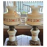 (2) GONE W/ THE WIND STYLE LAMPS