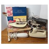 APPLE PEELER, ELECTRIC KNIVES, MIXER, NO BEATERS