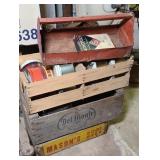 MASON ROOT BEER CASE & DELMONTE CRATE