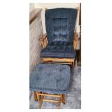 GLIDER ROCKER W/ FOOTSTOOL