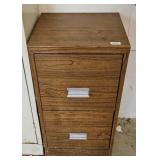 2 DRAWER FILING CABINET W/ SHOP RAGS