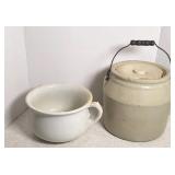 CROCK JAR & THUNDER MUG