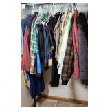 MENS SHIRTS & JACKETS, L & XL