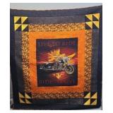 CUSTOM MADE LIVE TO RIDE QUILT / WALL HANGING