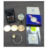 COPPER COINS, ZIPPO LIGHTERS, MARBLES & COINS
