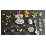 COINS, TOYS, GOLD PLATED GLASSES, LONGABERGER TIE
