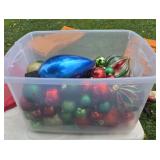 CHRISTMAS ORNAMENTS, SOME LARGE