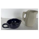 BYBEE POTTERY CREAM & SAUCE PITCHERS