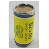 ROLL OF PRESIDENTIAL DOLLARS, 25 COINS, UNOPENED