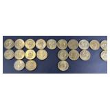 (21) $1 PRESIDENT DOLLAR COINS