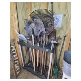 LONG HANDLED TOOLS W/ RACK