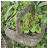 CONCRETE PLANTER, BUYER MUST TAKE CONTENTS/DIRT