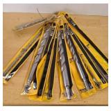 (10) DEWALT CARBIDE HAMMER DRILL BITS LONG