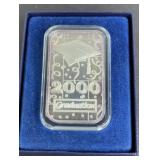 1 OZ SILVER BAR .999 2000 GRADUATION
