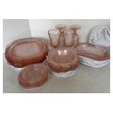 PINK DEPRESSION GLASSWARE