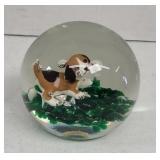 ST CLAIR PAPERWEIGHT W/ DOG