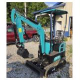 CFG MINI EXCAVATOR, MODEL QH12R, LOW HOURS, WORKS