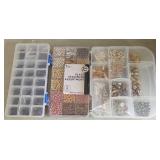 ASSTD GLASS & METAL BEADS & JEWELRY PARTS