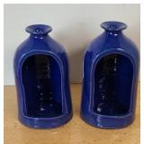 (2) BYBEE POTTERY CANDLE HOLDERS