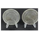 (2) ONE TROY OZ POPE LEO XIV COIN 999