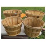 (4) LARGE APPLE BASKETS