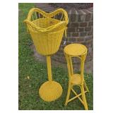 WICKER PLANTER STANDS