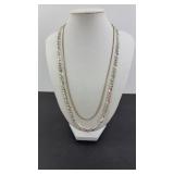 (2) STERLING SILVER NECKLACE