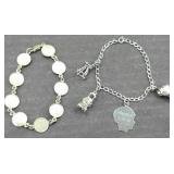 (2) STERLING SILVER BRACELETS
