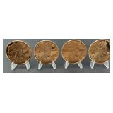 (4) 1 OUNCE COPPER ROUNDS