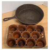 CAST IRON GRISWOLD MUFFIN TIME & HILLSHIRE