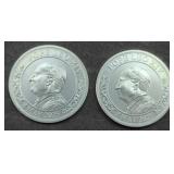 (2) ONE TROY OZ POPE LEO XIV COIN .999