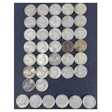 (6) BUFFALO NICKELS & (32) JEFFERSON NICKELS