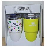 STANLEY SET METAL TUMBLERS, 20 OZ, NEW