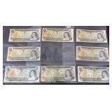 (9) 1973 $1 CANADA DOLLAR