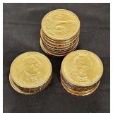 (23) GOLD LOOK DOLLAR COINS
