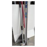 RAKE. SCRAPER, PVC PIPE