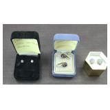 (3) PAIR STERLING SILVER EARRINGS