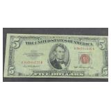 1953 RED SEAL $5 BILL