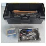 TOOLBOX W/ GREASE GUN & TOOLS