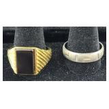 (2) STERLING SILVER RINGS