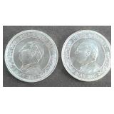 (2) ONE TROY OZ POPE LEO XIV COIN .999