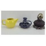 BASTINE POTTERY, MCCOY TEAPOT, NO LID &