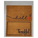 (2) COIR AUTUMN ENTRY MATS, LOOK NEW