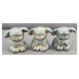 (3) GRISWOLD CAST IRON PUPS MARKED